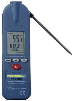 PANCONTROL Infrarot-Digital-Thermometer 1:1 -35° ~ +260°C mit ausklappbarem Einstechfühler, PAN IR-T260F