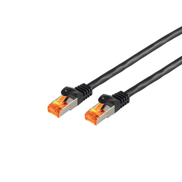 S-Conn Patchkabel CAT 6a S/FTP Outdoor schwarz 15,0m, 08-26085