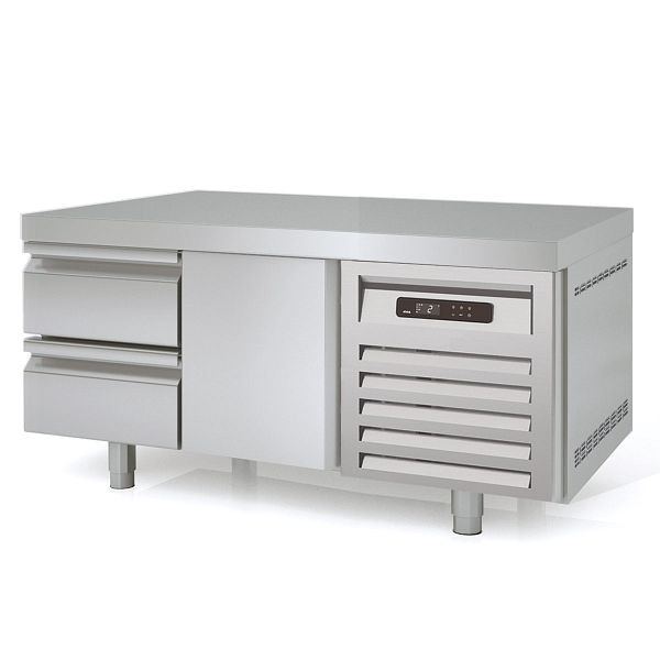 Vaiotec TOPLINE Unterbaukühltisch 700 / 2-fach GN 1/1 mit 2 Schubladen / 1 Tür Breite: 1345 mm, 11566