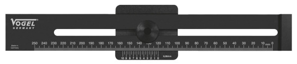 Vogel Germany Streichmaß mit Gradmesser, 250 mm, 336261