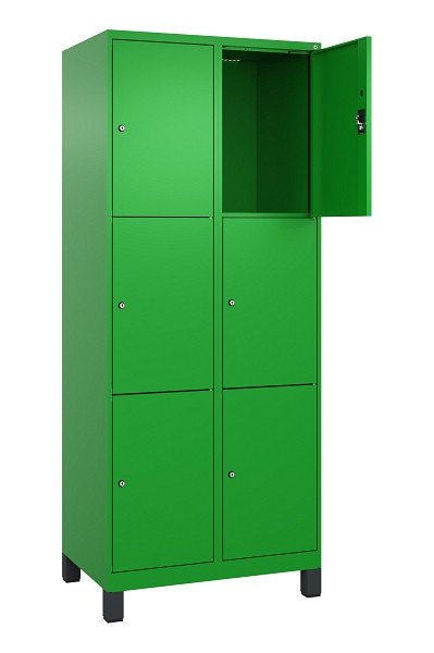 C+P Schließfachschrank Evolo PLUS, mit Füßen, 6 Fächer, 1950x800x500mm, 6037/60, 049010-223 S10026