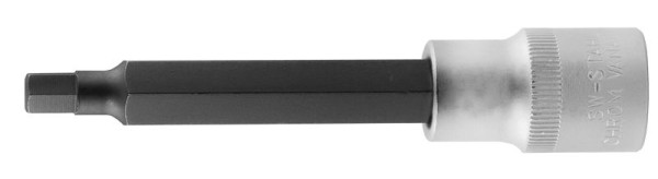SW-Stahl Schraubendreheinsatz, 1/2", Innensechskant, 4 x 100 mm, brüniert, Chrom-Vanadium-Stahl, 05000L