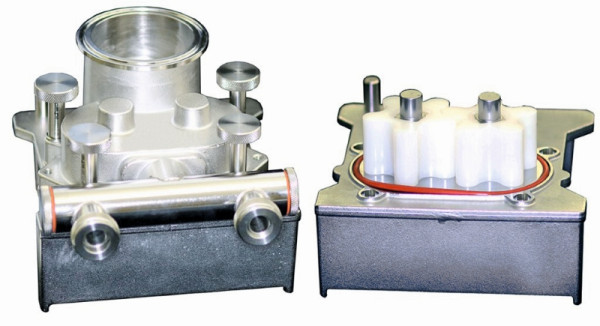 Schneider Pumpeneinheit für Art. Nr. 152840+152609+152845, Edelstahl, für flüssige Produkte, doppelt, 152856