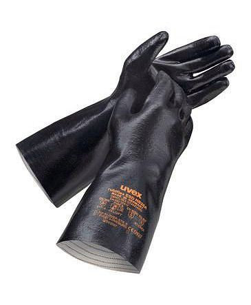 uvex Chemikalienschutzhandschuh rubiflex ESD NB35A, Kategorie III, Größe 8, VE: 10 Paar, 311741