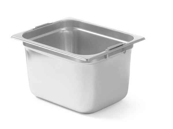 Hendi GN-Behälter mit einklappbaren Griffen, GN 1/2, 12,5L, (H)200mm, 803400