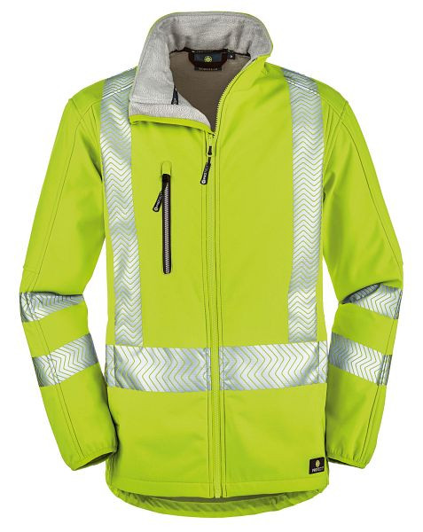 4PROTECT Warnschutz-Softshelljacke TYLER, leuchtgelb, Größe: 4XL, 3477-4XL