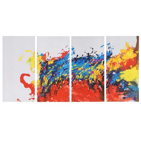 Mendler Ölgemälde Wave, 100% handgemaltes Wandbild Gemälde XL, 120x60cm, 44766