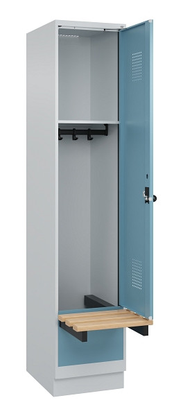 C+P Spind Evolo PLUS, 1 Abteile, 1950x400x815mm, 7035/0010, Drehriegel, 049040-12 S10009