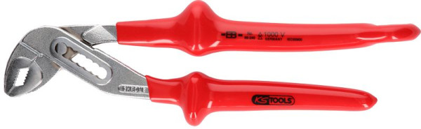 KS Tools 1000V Wasserpumpenzange mit Sicherungsöse für Sicherheitsleine, 117.2205