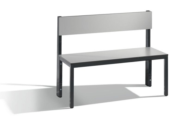 C+P Sitzbank mit Rückenlehne, Basic Plus, H796xB1000xT407mm, 8060-300 S10001
