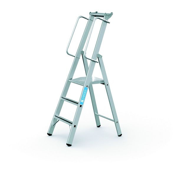 ZARGES Meistertritt S - LM-Stehleiter m Plattform 3 Stufen, 41632