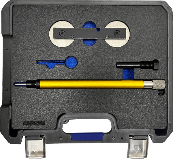Kunzer Motor-Einstellwerkzeugsatz AUDI/VW/SEAT/SKODA Für Reparaturarbeiten an 1.2-, 1.4- und 1.6- Liter-FSI-, TSI- und TFSI-Motoren, 77M811