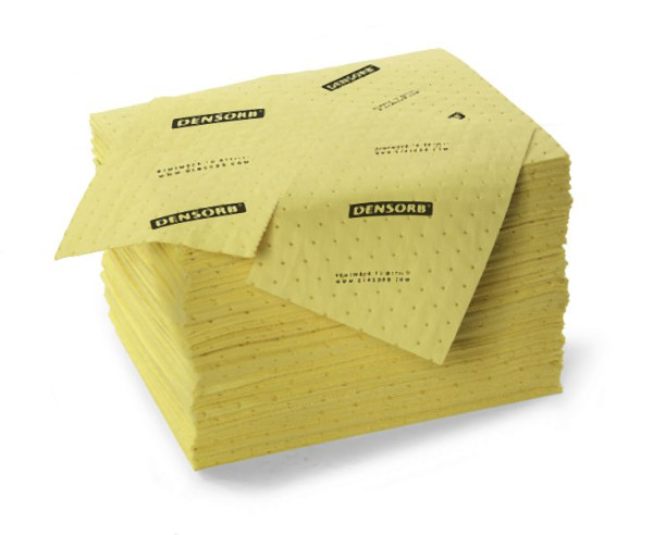 DENSORB Chemikalienbindemittel Vlies Tücher, Premium Triple, light, 2-lagig, 40 x 50 cm, VE: 200 Stück, 330493