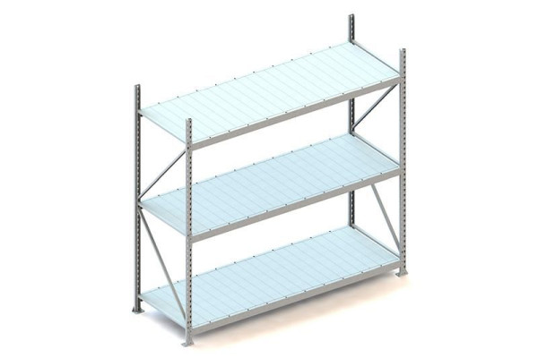 Meta MINI-RACK GR 2200x2200x800 mm, verzinkt, mit Stahlpaneele, Bodenanzahl: 3, 20051252