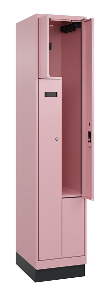 C+P Z-Spind Evolo PLUS, Sockel, 2 Fächer, 1950x400x500mm, 3015/3015, Zylinderschloss, 049023-122 S10048