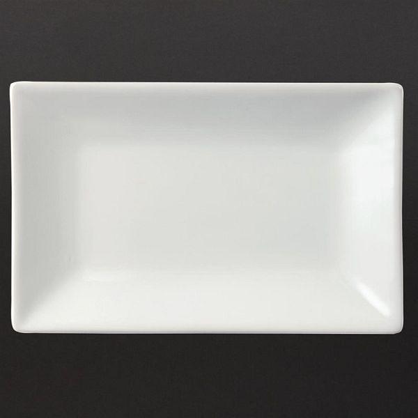Olympia Whiteware rechteckige Servierteller 20 x 13cm, VE: 6 Stück, CC893