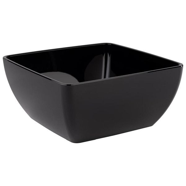 APS Schale -FRIENDLY BOWL- 25 x 25 cm, Höhe: 12 cm PET, schwarz, 79009