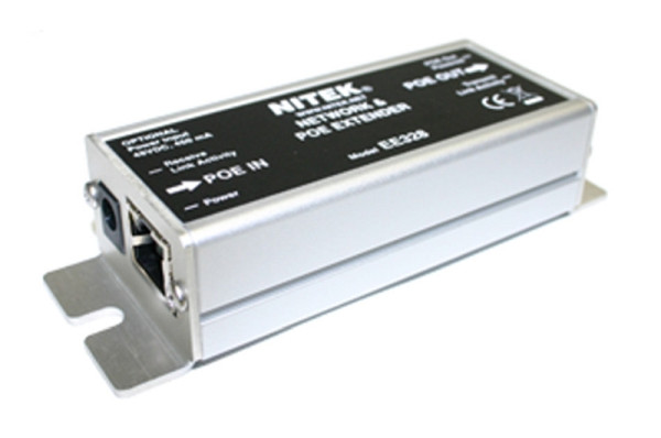 Nitek Ethernet, PoE Extender, 1 Port, Erweiterung um 100m, (bis 600m maximal), EE328