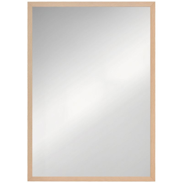 HOMCOM Wandspiegel, 50 x 70 cm, Rahmen in Holzoptik, einfache Montage, inkl. Schrauben, 830-829V84ND