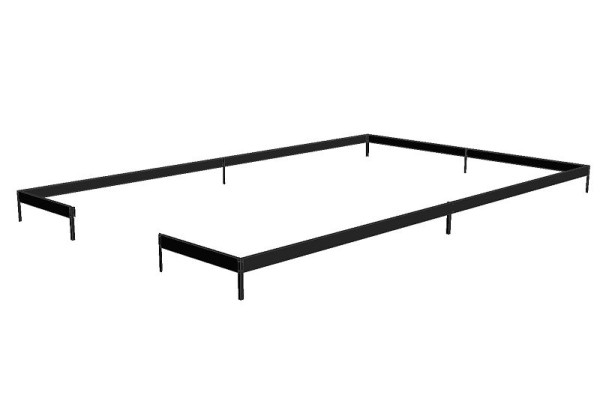 Juliana Fundamentrahmen Gartner 21,4 m² Schwarz, F06419