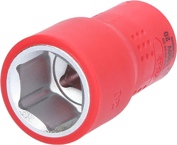 KS Tools 1/2" Isolierte Stecknuss, 20 mm, 118.1220, 4042146873403