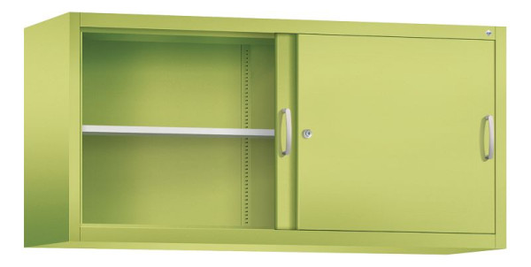 C+P Aufsatzschrank Acurado, H790xB1600xT500mm, Farbe: Viridingrün / Viridingrün, Bügelgriff, 2 OH, 2155-00 S10073