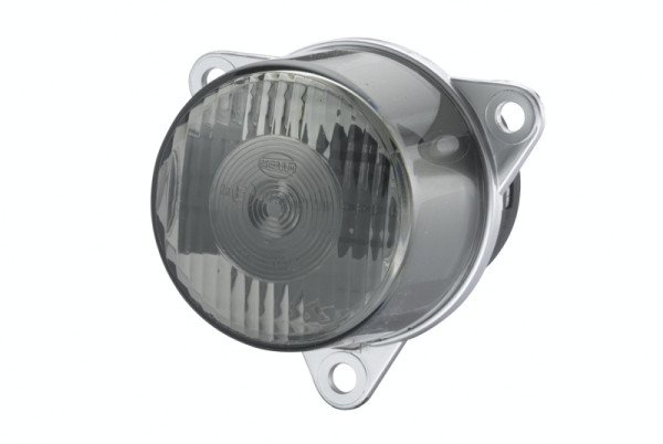 HELLA Blinkleuchte - Halogen - 24/12V - Einbau/geschraubt - Lichtscheibenfarbe: grau - Stecker: Flachstecker - rechts/hinten/links, 2BA 008 221-041