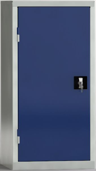 KLW Universalschrank 1000x500x430mm HxBxT, Flügeltür links, 2 Fachböden (80 kg), verzinkt, alle 20mm verstellbar, 7FN-AF1000TL-5024XRB