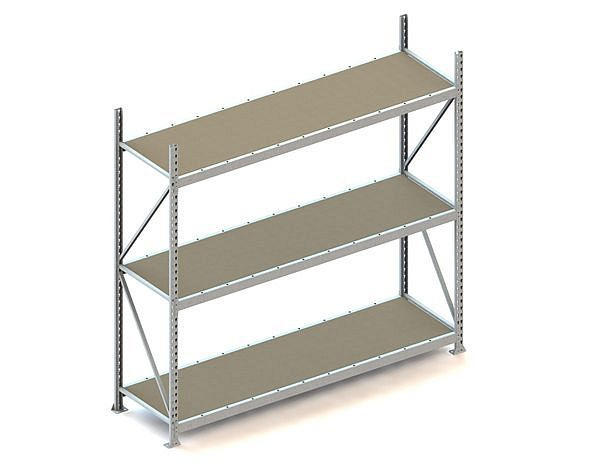 Meta MINI-RACK GR 2200x2200x650 mm, verzinkt, mit Spanplatten, Bodenanzahl: 3, 20051247