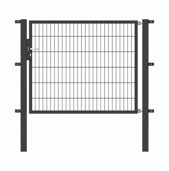 Alberts Einzeltor Flexo mit Zubehör, Breite 150 cm, Höhe: 120 cm, anthrazit, 647513