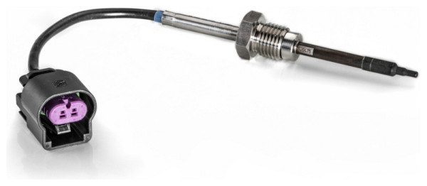 HELLA Sensor, Abgastemperatur, 2-polig, geschraubt, Kabel: 130mm, 6PT 014 494-381