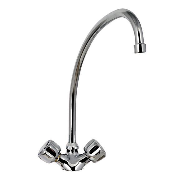 Gastro-Inox Monoblock Mischbatterie mit Drehreglern, Länge 300mm, 402.243