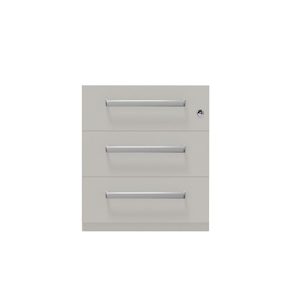 Bisley Rollcontainer Note™, 3 Schubladen, Tiefe 775 mm, Designgriff, 667 york, NWH79M7BBB667