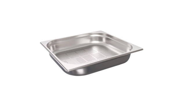 Schneider GN-Behälter Edelstahl, gelochte Ausführung, GN2/3- 354x325x65 mm, 5,25L, 530310