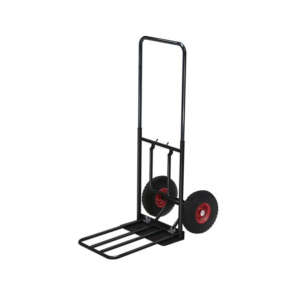Kongamek Gepäck- & Sackkarre 800 x 430 x 1150 mm, Schwarz, Unplattbare Räder, KM102PF-S