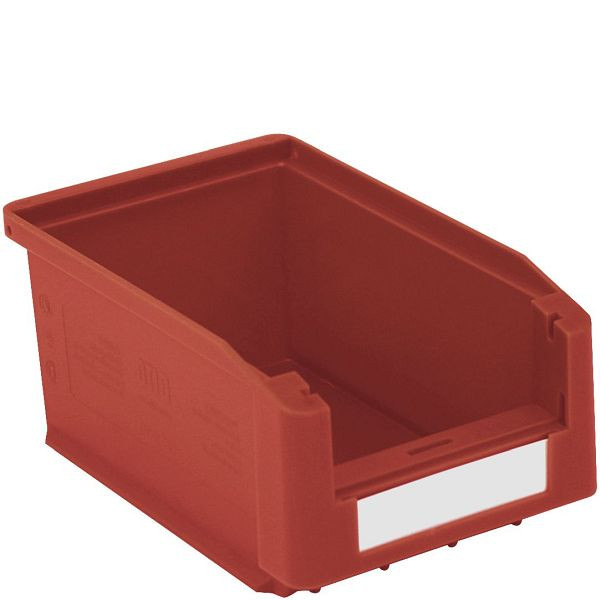 BITO Sichtlagerkasten SK Set /SK1610 160x103x75 rot, inklusive Etikett, 40 Stück, C0230-0004