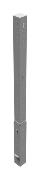 Schake Absperrpfosten Typ 470Z -herausnehmbar-, 70x70mm, mit Profilzylinder, feuerverzinkt, mit 1 Öse, 470Z+1