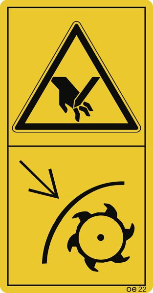 Moedel Zum Schleifen der Messer Schutzeinrichtung..., Folie, 50x96 mm, VE: 10 Stück/Bogen, 69604