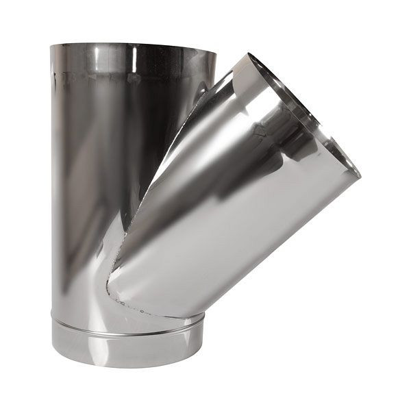 HKW Schachtrohr 500 mm Edelstahl Ø 300 mm mit 45° Abgang, 708277