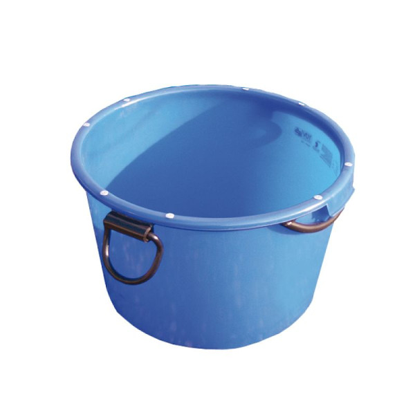 Stein HGS Mörtel-Kübel -Blau- 90 L aus Spezialkunststoff, mit umlaufendem Rahmen und Kranösen, 25945