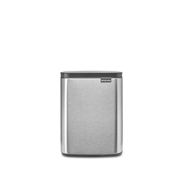 STEIN HGS Bo Mülleimer, Edelstahl matt Fpp, 7 Liter, 83555.0009