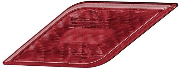HELLA Nebelschlussleuchte - Shapeline Style - LED - 24/12V - geschraubt - Lichtscheibenfarbe: rot - Stecker: AMP - 3-polig - links, 2NE 013 345-011